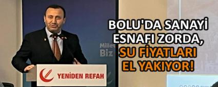 BOLU\'DA SANAY� ESNAFI ZORDA, SU F�YATLARI EL YAKIYOR!