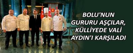 BOLU\'NUN GURURU A��ILAR, K�LL�YEDE VAL� AYDIN\'I KAR�ILADI
