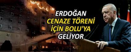 ERDO�AN CENAZE T�REN� ���N BOLU\'YA GEL�YOR