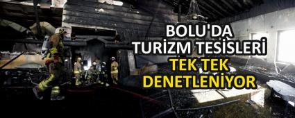 BOLU\'DA TUR�ZM TES�SLER� TEK TEK DENETLEN�YOR