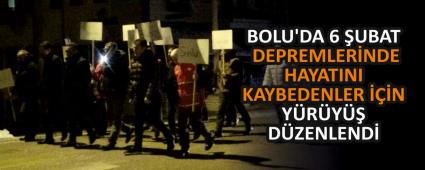 BOLU\'DA 6 �UBAT DEPREMLER�NDE HAYATINI KAYBEDENLER ���N Y�R�Y�� D�ZENLEND�
