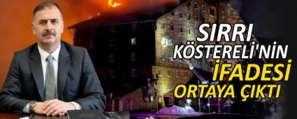 SIRRI K�STEREL�\'N�N �FADES� ORTAYA �IKTI