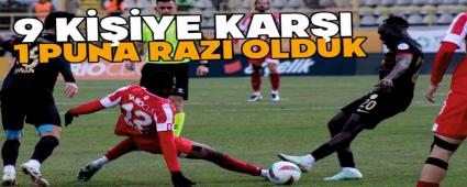 Boluspor 9 ki�i kar��s�nda 1 puana raz� oldu