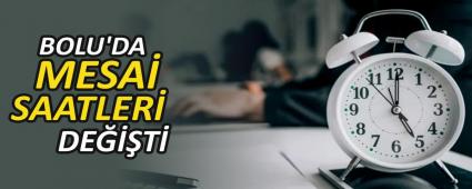 BOLU\'DA MESA� SAATLER� DE���T�