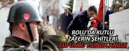 BOLU\'DA KUTLU ZAFER�N �EH�TLER� 110\'UNCU YILINDA ANILDI
