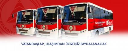 Otob�sler bayramda �cretsiz hizmet verecek