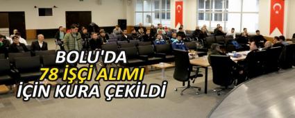 BOLU\'DA 78 ���� ALIMI ���N KURA �EK�LD�