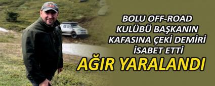 BA�KANIN KAFASINA �EK� DEM�R� �SABET ETT�, A�IR YARALANDI