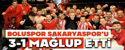 Zorlu M�cadelede Boluspor, Sakaryaspor\'u 3-1 Ma�lup Etti