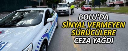 BOLU\'DA S�NYAL VERMEYEN S�R�C�LERE CEZA YA�DI
