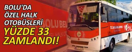 BOLU\'DA �ZEL HALK OTOB�SLER� ZAMLANDI! ��TE YEN� TAR�FE..