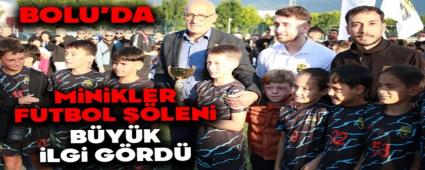 Bolu\'da Minikler Futbol ��leni B�y�k �lgi G�rd�
