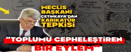 Meclis Ba�kan� �etinkaya\'dan Karikat�r Tepkisi
