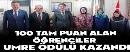 100 TAM PUAN ALAN ��RENC�LER UMRE �D�L� KAZANDI