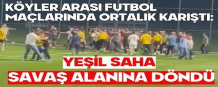 K�yler aras� futbol ma�lar�nda ortal�k kar��t