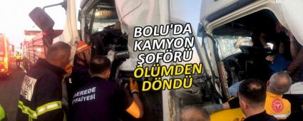 BOLU\'DA KAMYON �OF�R� �L�MDEN D�ND�