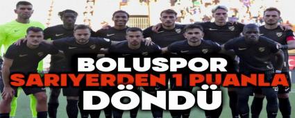 Boluspor, Sar�yer\'den 1 Puanla D�nd�
