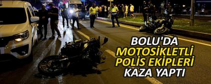 BOLU\'DA MOTOS�KLETL� POL�S EK�PLER� KAZA YAPTI