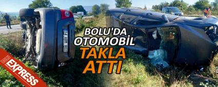 BOLU\'DA OTOMOB�L TAKLA ATTI