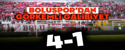 Boluspor\'dan g�rkemli galibiyet: 4-1