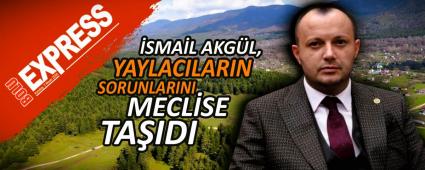 �SMA�L AKG�L, YAYLACILARIN SORUNLARINI MECL�SE TA�IDI