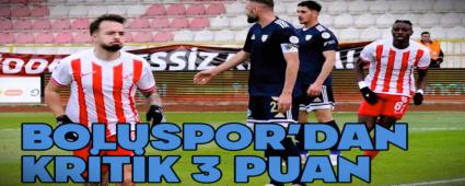 Boluspor\'dan kritik 3 puan