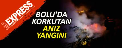 BOLU'DA KORKUTAN ANIZ YANGINI BOLU'DA KORKUTAN ANIZ YANGINI