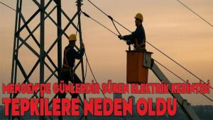 MENGEN\'DE G�NLERD�R S�REN ELEKTR�K KES�NT�S� TEPK�LERE NEDEN OLDU