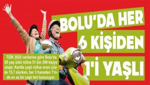 BOLU\'DA HER 6 K���DEN 1\'� YA�LI