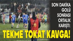 SON DAK�KA GOL� SONRASI ORTALIK KARI�TI: TEKME TOKAT KAVGA!