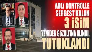 ADL� KONTROLLE SERBEST KALAN 3 �S�M YEN�DEN G�ZALTINA ALINDI, TUTUKLANDI